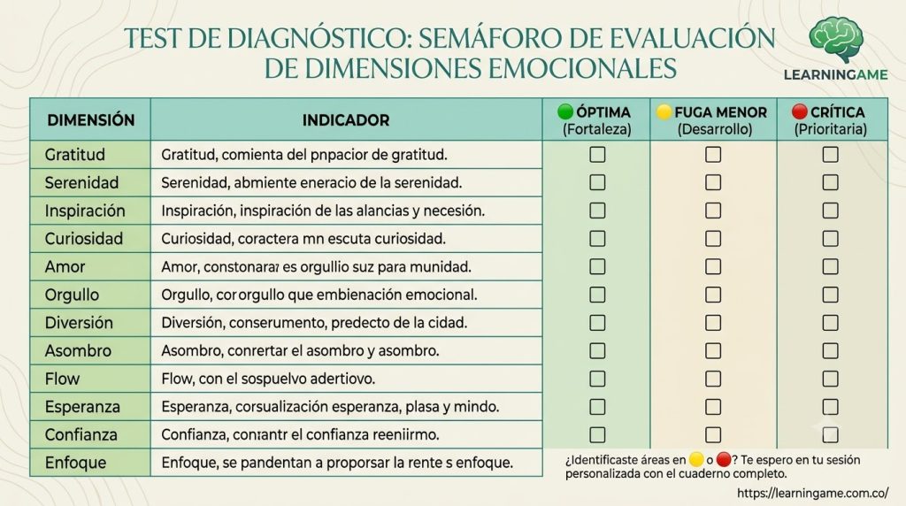 test de diagnostico Dimensiones emocionales